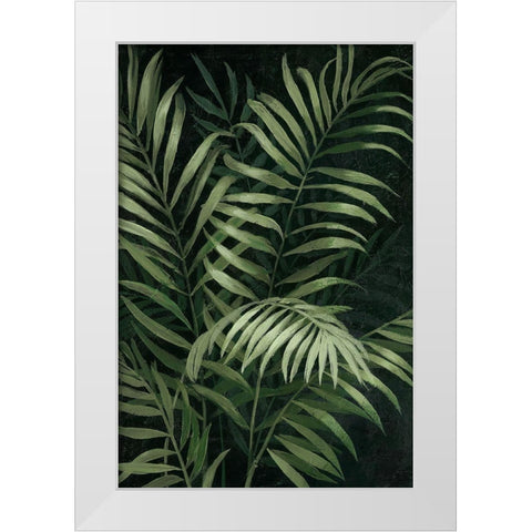 Island Dream Palms I White Modern Wood Framed Art Print by Nan