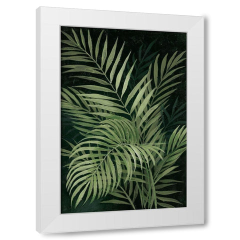 Island Dream Palms II White Modern Wood Framed Art Print by Nan