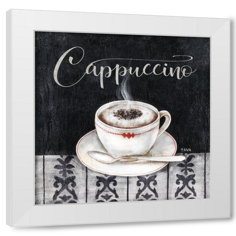 Specialty Cappuccino White Modern Wood Framed Art Print by Tava Studios