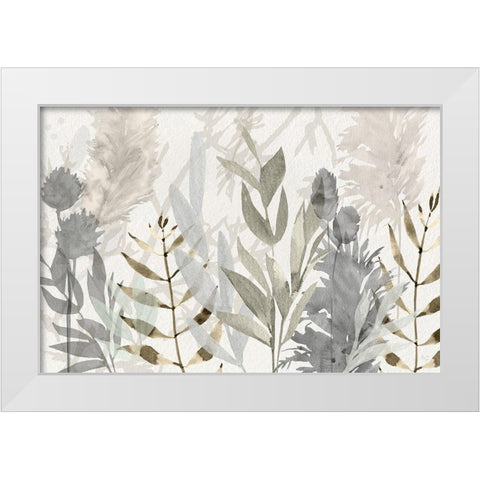 Shadow Woods White Modern Wood Framed Art Print by Jill, Susan