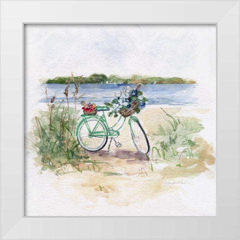 Summer Ride I White Modern Wood Framed Art Print by Swatland, Sally