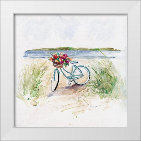 Summer Ride II White Modern Wood Framed Art Print by Swatland, Sally