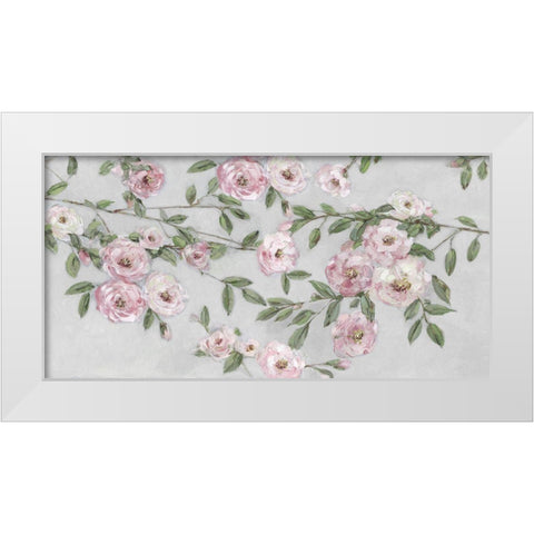 First Blooms White Modern Wood Framed Art Print by Swatland, Sally