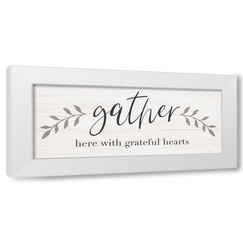 Grateful White Modern Wood Framed Art Print by Carpentieri, Natalie