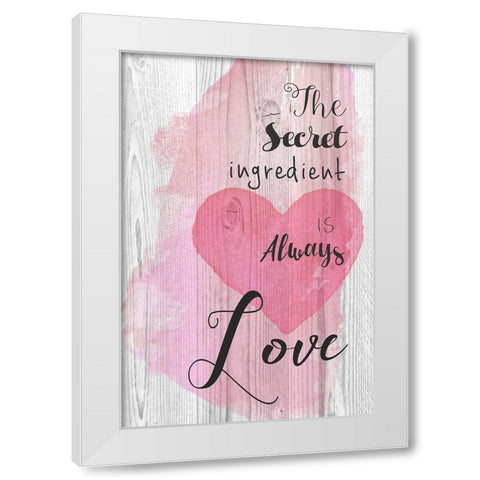 The Secret Ingredient White Modern Wood Framed Art Print by Donovan, Maria