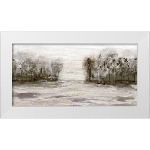 Near Graham Mountain White Modern Wood Framed Art Print by Jill, Susan