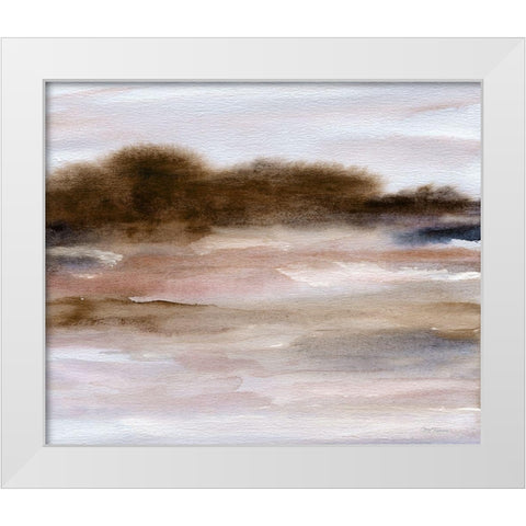 Autumnal Bay White Modern Wood Framed Art Print by Robinson, Carol