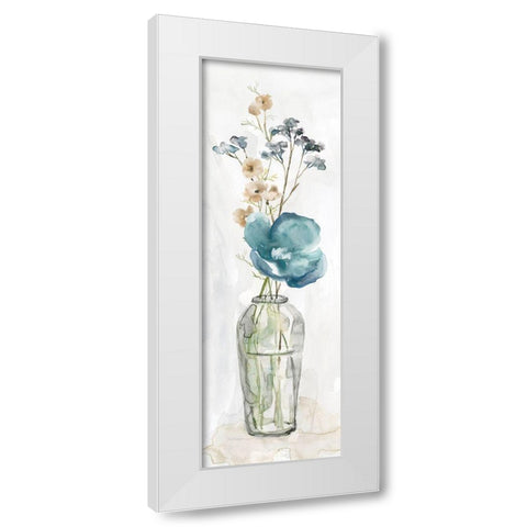 Simply Blue I White Modern Wood Framed Art Print by Robinson, Carol