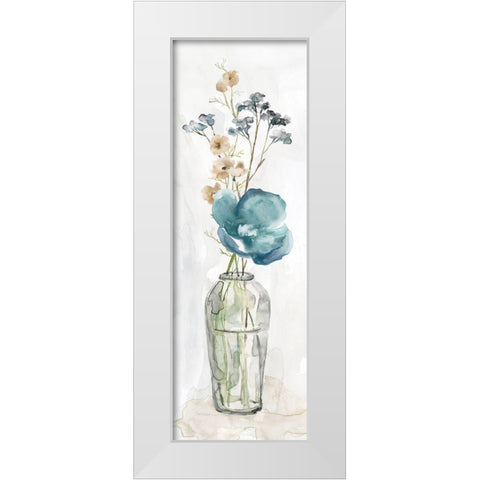 Simply Blue I White Modern Wood Framed Art Print by Robinson, Carol