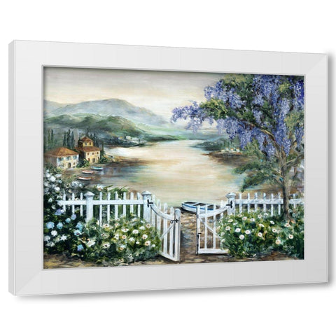 Tuscan Shore White Modern Wood Framed Art Print by Dunlap, Marilyn