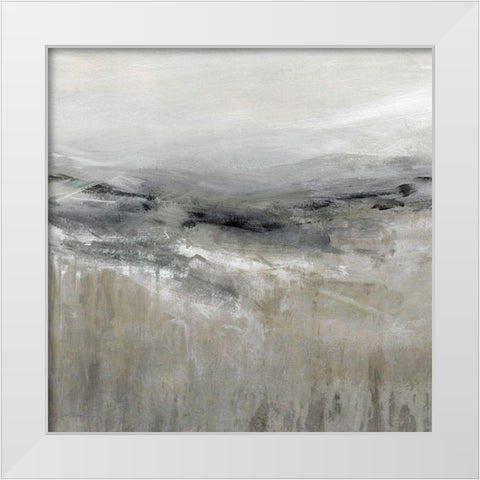 Pale Grasses I White Modern Wood Framed Art Print by Robinson, Carol