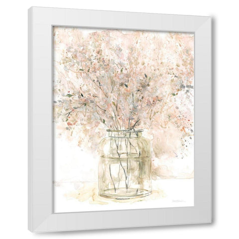 Delicate Arrangement II White Modern Wood Framed Art Print by Robinson, Carol