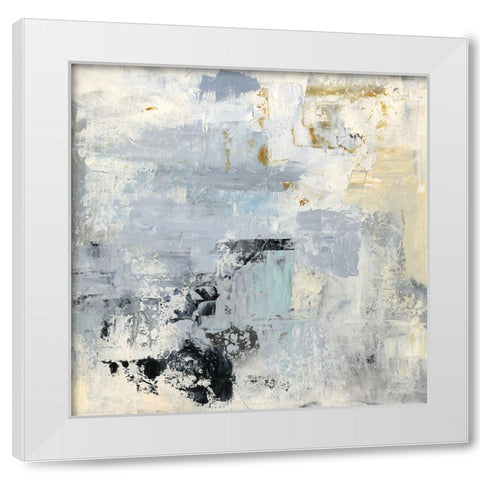 Synergy White Modern Wood Framed Art Print by Swatland, Sally