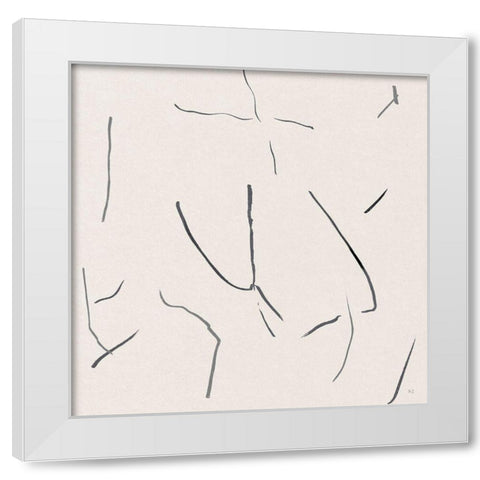 Mapping It Out I White Modern Wood Framed Art Print by Jill, Susan