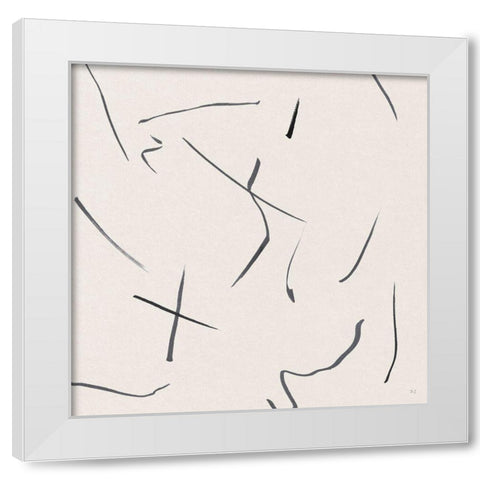 Mapping It Out II White Modern Wood Framed Art Print by Jill, Susan