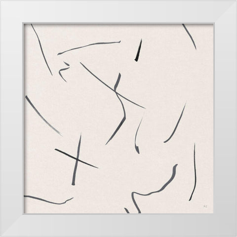 Mapping It Out II White Modern Wood Framed Art Print by Jill, Susan