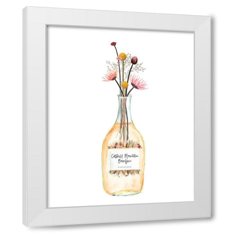 Catskill Mountain Bourbon White Modern Wood Framed Art Print by Jill, Susan