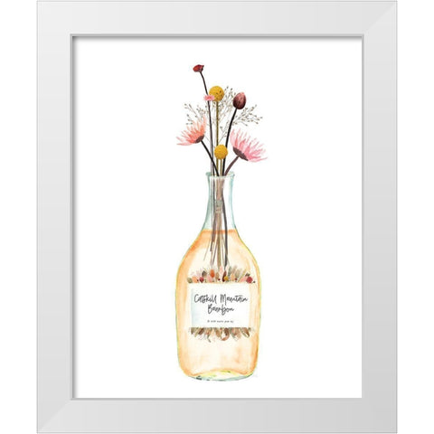Catskill Mountain Bourbon White Modern Wood Framed Art Print by Jill, Susan
