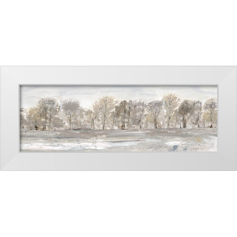 Meadows Edge Vista White Modern Wood Framed Art Print by Jill, Susan