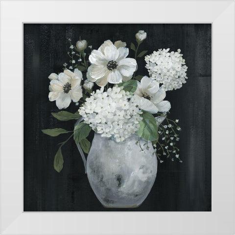 White Country Collection White Modern Wood Framed Art Print by Nan