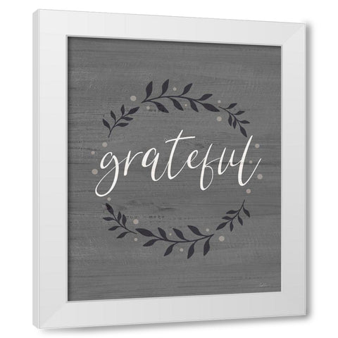 Grateful White Modern Wood Framed Art Print by Carpentieri, Natalie