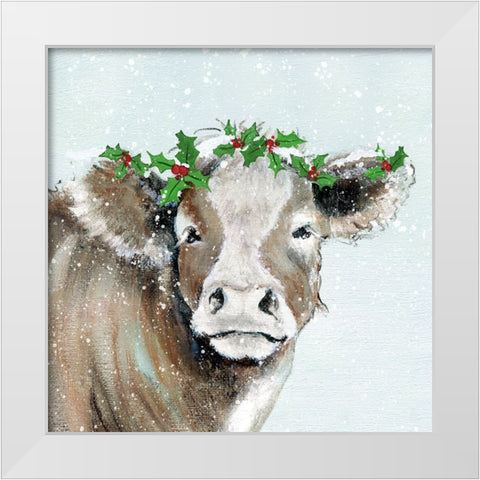 Holly Pasture I White Modern Wood Framed Art Print by Tava Studios