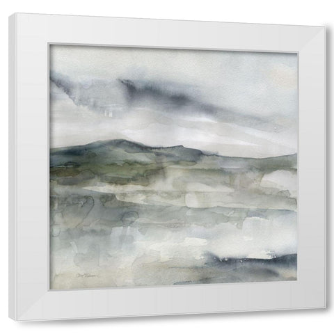 Layered  Atmosphere White Modern Wood Framed Art Print by Robinson, Carol