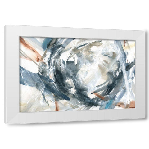 Hypnotic Array White Modern Wood Framed Art Print by Robinson, Carol