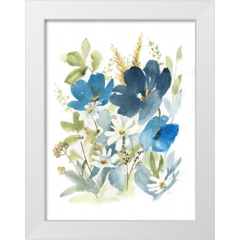 Wild Medley II White Modern Wood Framed Art Print by Nan