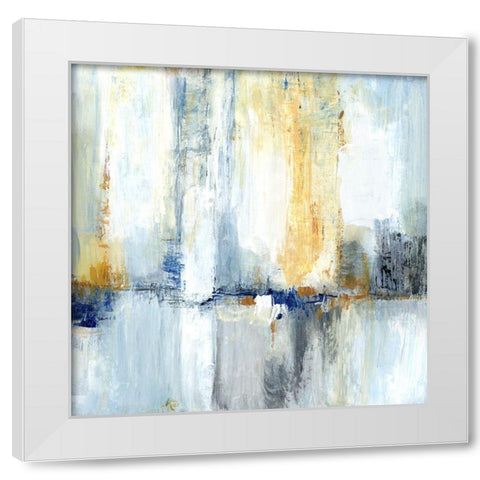 Sweeping City II White Modern Wood Framed Art Print by Tava Studios