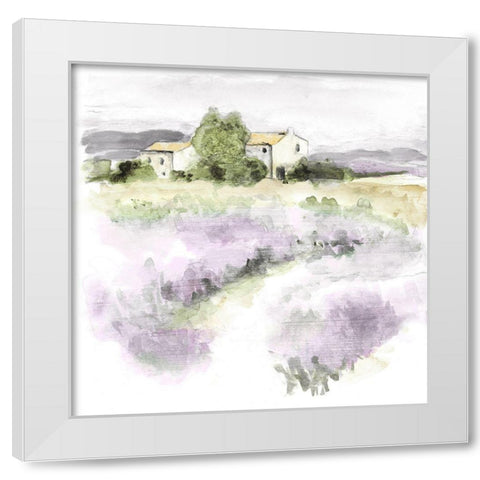 Elegant Lavender I White Modern Wood Framed Art Print by Tava Studios