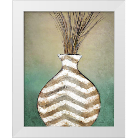 Global Vessel I White Modern Wood Framed Art Print by Tava Studios