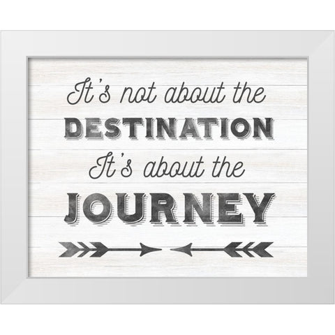 Destination White Modern Wood Framed Art Print by Designs, CAD