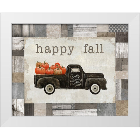 Spooky Hollow Farm White Modern Wood Framed Art Print by Brooks, Donna