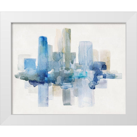 Soft Skyline II White Modern Wood Framed Art Print by Swatland, Sally