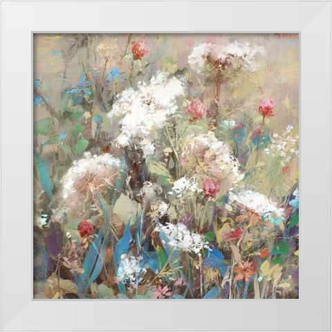 Queen Anns Garden White Modern Wood Framed Art Print by Swatland, Katie
