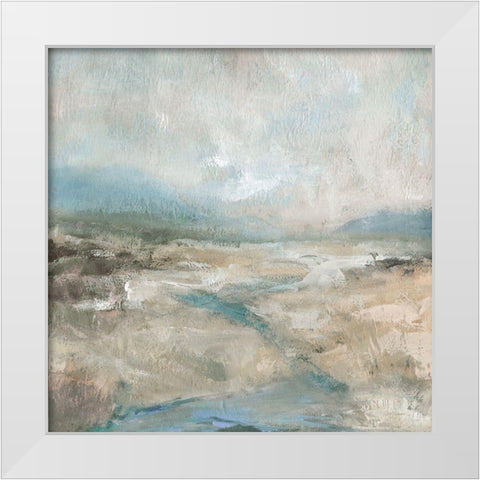Summer Creekbed White Modern Wood Framed Art Print by Robinson, Carol