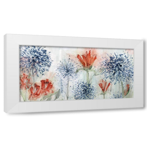 Tiger Lily Field White Modern Wood Framed Art Print by Jill, Susan