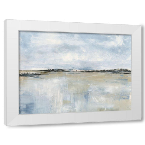 Across The Meadow White Modern Wood Framed Art Print by Jill, Susan
