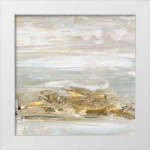 Shoreline Detail White Modern Wood Framed Art Print by Jill, Susan