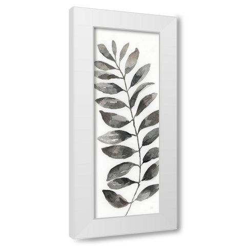 Natural Leaf II White Modern Wood Framed Art Print by Nan