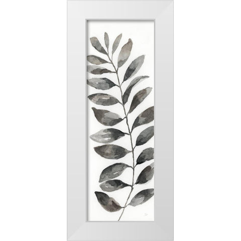 Natural Leaf II White Modern Wood Framed Art Print by Nan