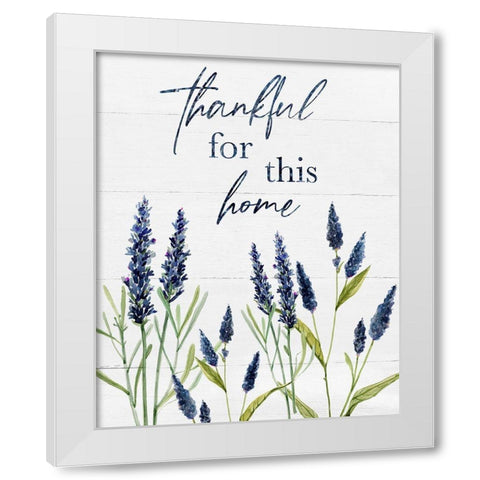 Thankful for This Home White Modern Wood Framed Art Print by Robinson, Carol