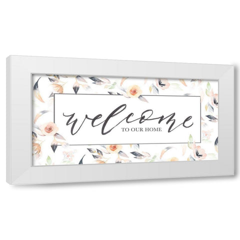 Welcome to Our White Modern Wood Framed Art Print by Brockmon, Kristen