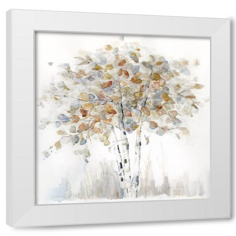 Birch Grove II White Modern Wood Framed Art Print by Swatland, Sally