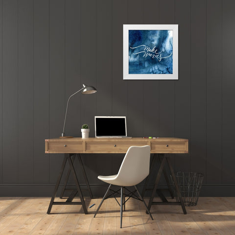 Coastal Waves White Modern Wood Framed Art Print by Brockmon, Kristen