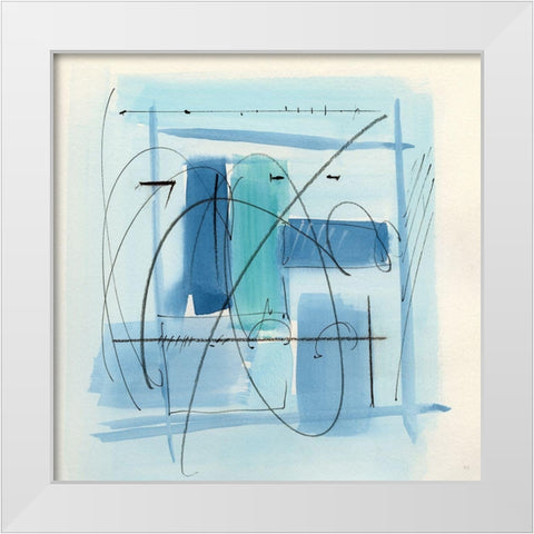 Amalfi II White Modern Wood Framed Art Print by Jill, Susan
