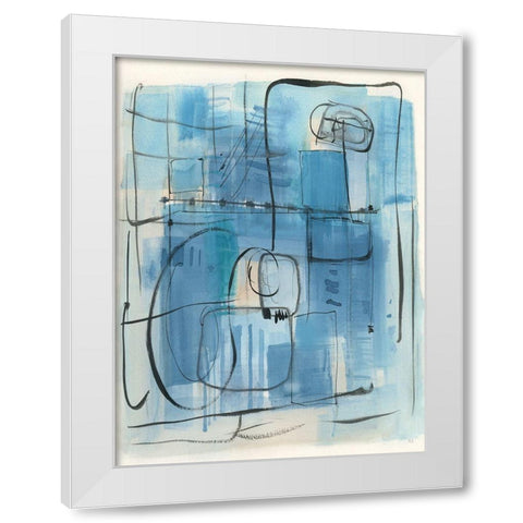 Amalfi Holiday White Modern Wood Framed Art Print by Jill, Susan