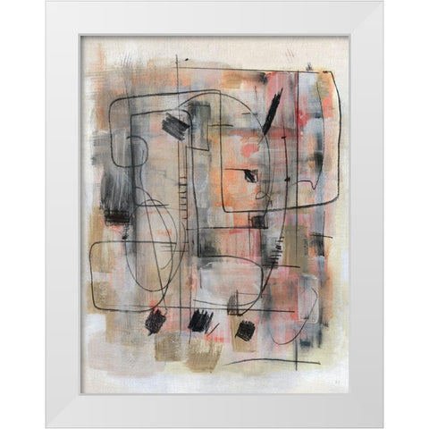 Walled City White Modern Wood Framed Art Print by Jill, Susan