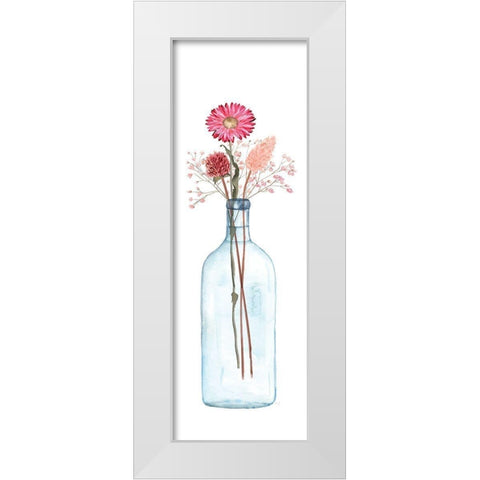 Picked Some Flower I White Modern Wood Framed Art Print by Jill, Susan